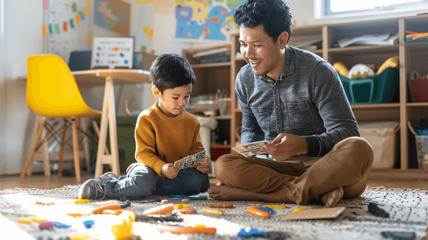 Behavior Specialist with child